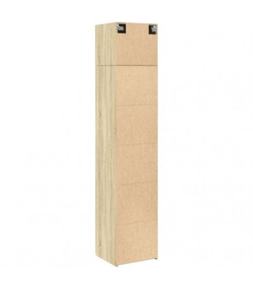 vidaXL Slim Storage Cabinet Sonoma Oak 45x42,5x225 cm Engineered Wood