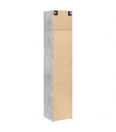 vidaXL Slim Storage Cabinet Concrete Grey 45x42.5x225 cm