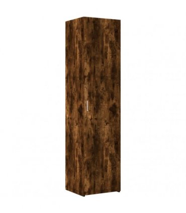 vidaXL Slim Storage Cabinet Smoked Oak 45x42,5x225 cm Engineered Wood