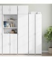 vidaXL Slim Storage Cabinet White 50x42,5x225 cm Engineered Wood