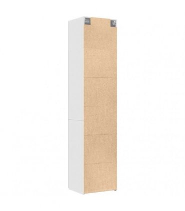 vidaXL Slim Storage Cabinet White 50x42,5x225 cm Engineered Wood