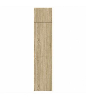 vidaXL Slim Storage Cabinet Sonoma Oak 50x42,5x225 cm Engineered Wood