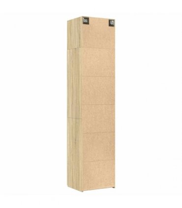 vidaXL Slim Storage Cabinet Sonoma Oak 50x42,5x225 cm Engineered Wood