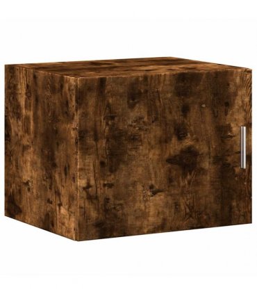 vidaXL Slim Storage Cabinet Smoked Oak 50x42,5x225 cm Engineered Wood