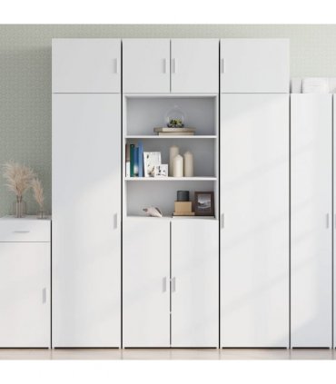 vidaXL Storage Cabinet White 70x42,5x225 cm Engineered Wood
