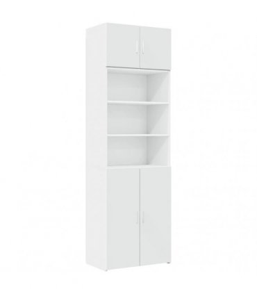 vidaXL Storage Cabinet White 70x42,5x225 cm Engineered Wood