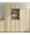 vidaXL Storage Cabinet Sonoma Oak 70x42,5x225 cm Engineered Wood