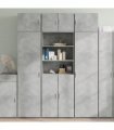 vidaXL Storage Cabinet Concrete Grey 70x42,5x225 cm Engineered Wood