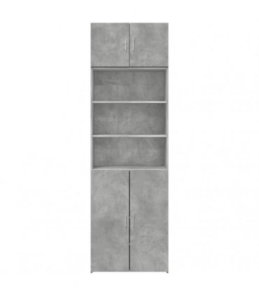 vidaXL Storage Cabinet Concrete Grey 70x42,5x225 cm Engineered Wood