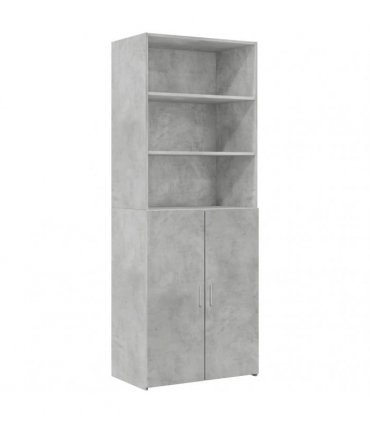 vidaXL Storage Cabinet Concrete Grey 70x42,5x225 cm Engineered Wood