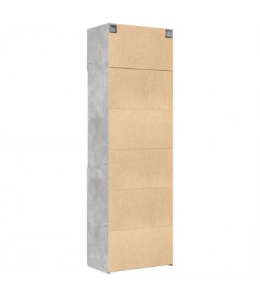 vidaXL Storage Cabinet Concrete Grey 70x42,5x225 cm Engineered Wood