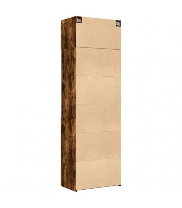 vidaXL Storage Cabinet Smoked Oak 70x42,5x225 cm Engineered Wood