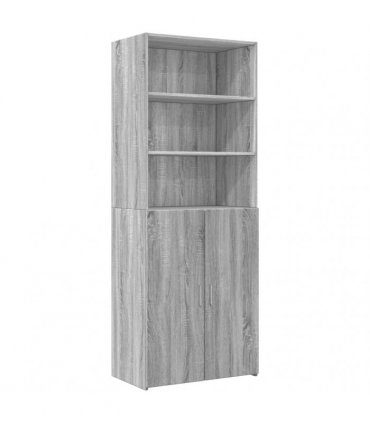 vidaXL Storage Cabinet Grey Sonoma 70x42,5x225 cm Engineered Wood