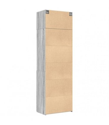 vidaXL Storage Cabinet Grey Sonoma 70x42,5x225 cm Engineered Wood