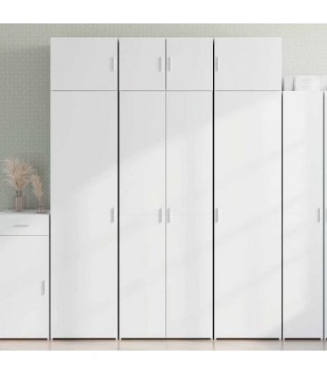 vidaXL Storage Cabinet White 70x42,5x225 cm Engineered Wood