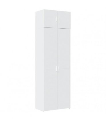 vidaXL Storage Cabinet White 70x42,5x225 cm Engineered Wood