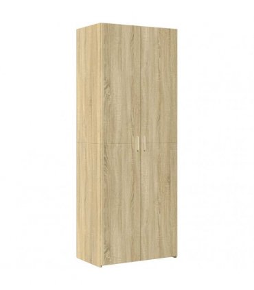vidaXL Storage Cabinet Sonoma Oak 70x42,5x225 cm Engineered Wood