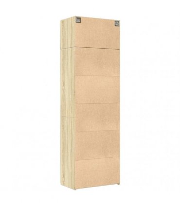 vidaXL Storage Cabinet Sonoma Oak 70x42,5x225 cm Engineered Wood