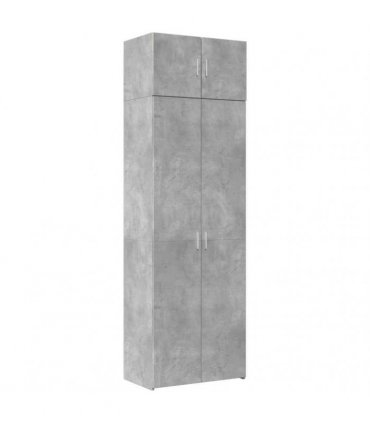 vidaXL Storage Cabinet Concrete Grey 70x42,5x225 cm Engineered Wood