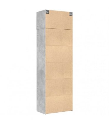 vidaXL Storage Cabinet Concrete Grey 70x42,5x225 cm Engineered Wood