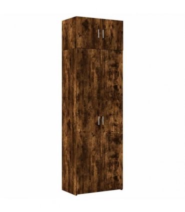 vidaXL Storage Cabinet Smoked Oak 70x42,5x225 cm Engineered Wood