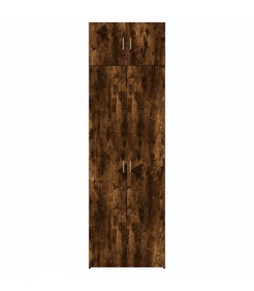vidaXL Storage Cabinet Smoked Oak 70x42,5x225 cm Engineered Wood