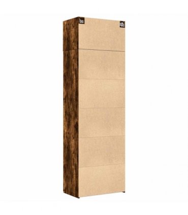 vidaXL Storage Cabinet Smoked Oak 70x42,5x225 cm Engineered Wood