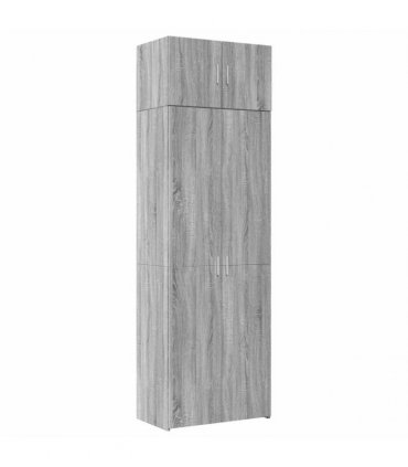 vidaXL Storage Cabinet Grey Sonoma 70x42,5x225 cm Engineered Wood
