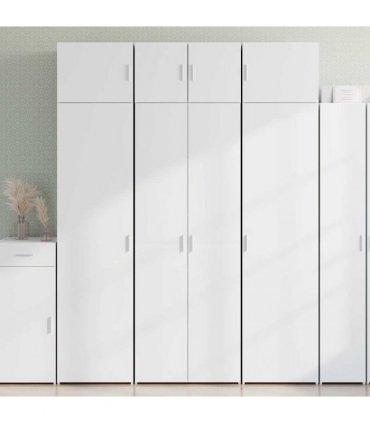 vidaXL Storage Cabinet White 70x42,5x225 cm Engineered Wood