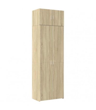vidaXL Storage Cabinet Sonoma Oak 70x42,5x225 cm Engineered Wood