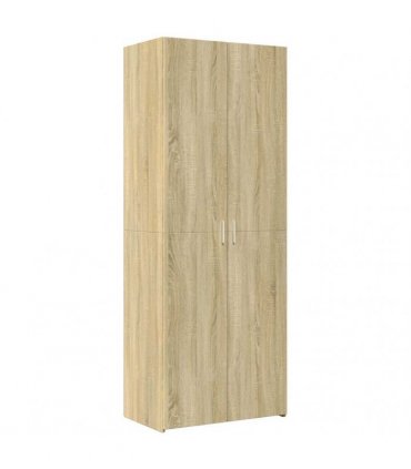 vidaXL Storage Cabinet Sonoma Oak 70x42,5x225 cm Engineered Wood