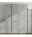vidaXL Storage Cabinet Concrete Grey 70x42,5x225 cm Engineered Wood