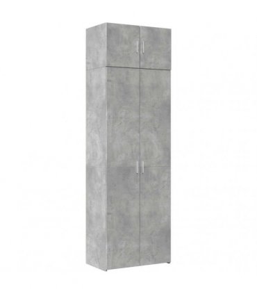 vidaXL Storage Cabinet Concrete Grey 70x42,5x225 cm Engineered Wood