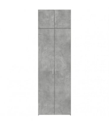 vidaXL Storage Cabinet Concrete Grey 70x42,5x225 cm Engineered Wood
