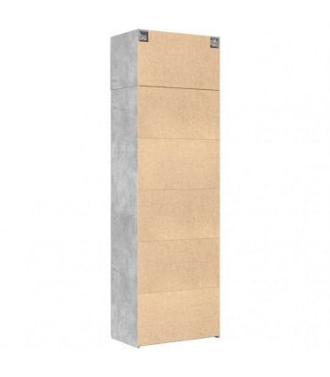 vidaXL Storage Cabinet Concrete Grey 70x42,5x225 cm Engineered Wood
