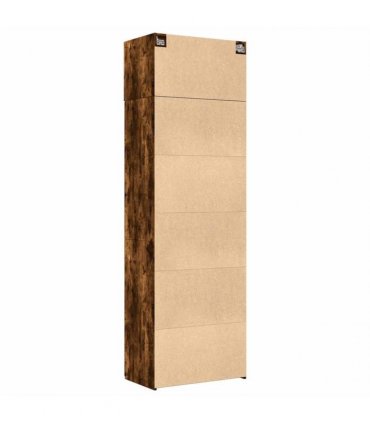 vidaXL Storage Cabinet Smoked Oak 70x42,5x225 cm Engineered Wood