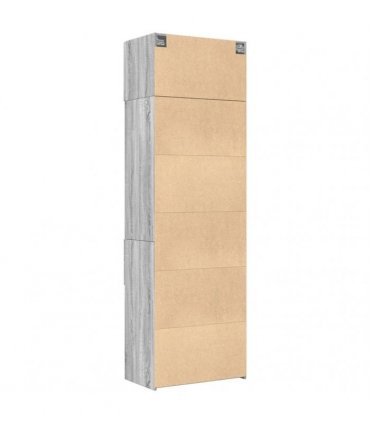 vidaXL Storage Cabinet Grey Sonoma 70x42,5x225 cm Engineered Wood