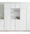 vidaXL Storage Cabinet White 80x42,5x225 cm Engineered Wood