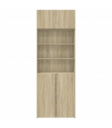 vidaXL Storage Cabinet Sonoma Oak 80x42,5x225 cm Engineered Wood