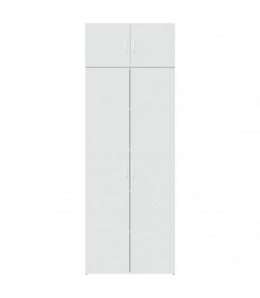 vidaXL Storage Cabinet White 80x42,5x225 cm Engineered Wood