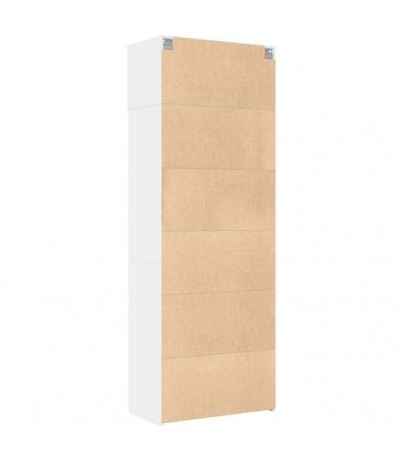 vidaXL Storage Cabinet White 80x42,5x225 cm Engineered Wood