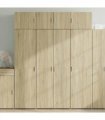 vidaXL Storage Cabinet Sonoma Oak 80x42,5x225 cm Engineered Wood