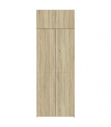 vidaXL Storage Cabinet Sonoma Oak 80x42,5x225 cm Engineered Wood