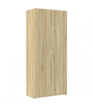 vidaXL Storage Cabinet Sonoma Oak 80x42,5x225 cm Engineered Wood