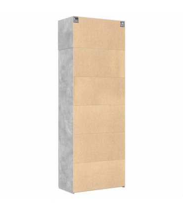 vidaXL Storage Cabinet Concrete Grey 80x42,5x225 cm Engineered Wood