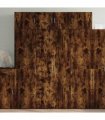 vidaXL Storage Cabinet Smoked Oak 80x42,5x225 cm Engineered Wood