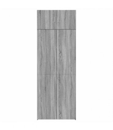 vidaXL Storage Cabinet Grey Sonoma 80x42,5x225 cm Engineered Wood