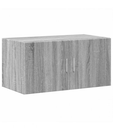 vidaXL Storage Cabinet Grey Sonoma 80x42,5x225 cm Engineered Wood
