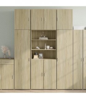 vidaXL Highboard Sonoma Oak 80x42,5x249 cm Engineered Wood