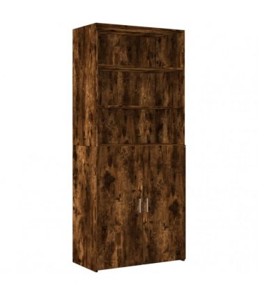vidaXL Highboard Smoked Oak 80x42,5x249 cm Engineered Wood
